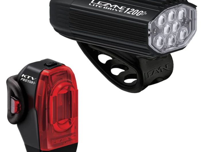 Lezyne Lite Drive 1200+ and  KTV Drive Pro+ Light Pair