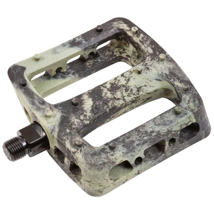 Odyssey Twisted Pro PC Flat Pedals, Black/Army Green