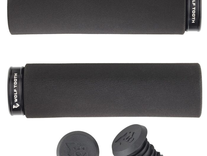 Wolf Tooth Components Lock-On Fat Paw Grip Set, Black/Black