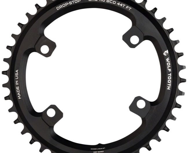 Wolf Tooth Components Shimano GRX Chainring, 110BCD (4-Bolt) 40T, Black