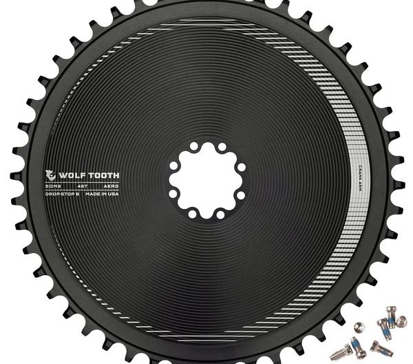 Wolf Tooth Components Aero Chainring, 8-Bolt, Drop-Stop B, 48T, Blk