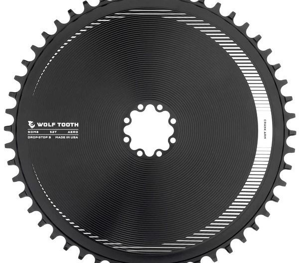 Wolf Tooth Components Aero Chainring, 8-Bolt, Drop-Stop B, 52T, Blk