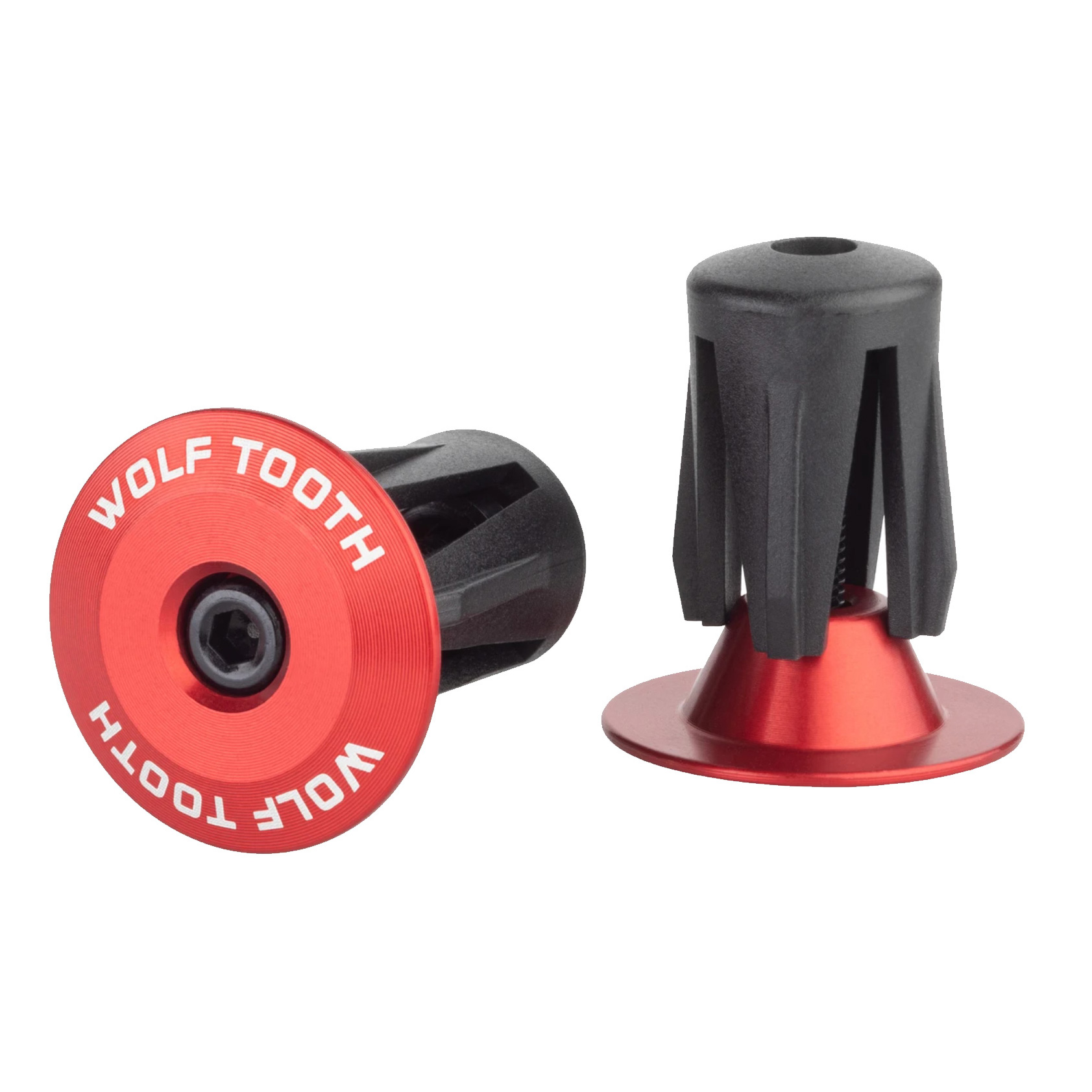 Wolf Tooth Components Alloy Bar End Plugs - Red