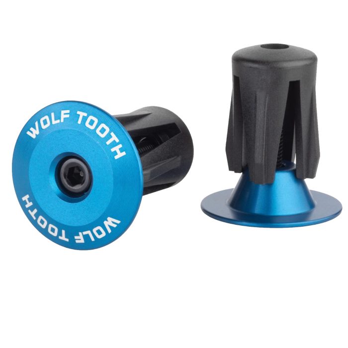 Wolf Tooth Components Alloy Bar End Plugs - Blue
