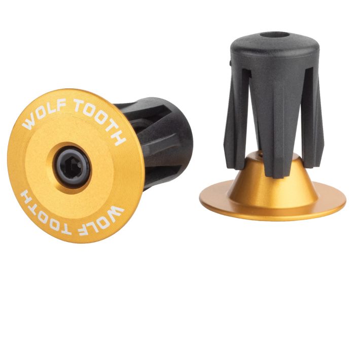 Wolf Tooth Components Alloy Bar End Plugs - Gold