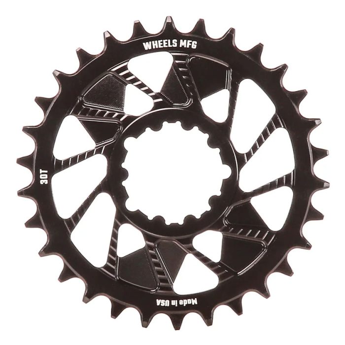 Wheels Mfg SRAM 3-Bolt DM Boost HG+ Chainring 30t, Black