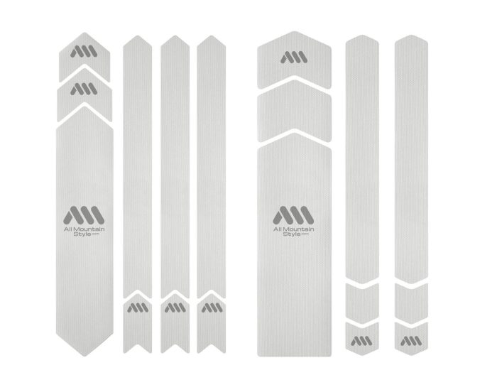 All Mountain Style Full Honeycomb Frame Guard, Clear/Silver