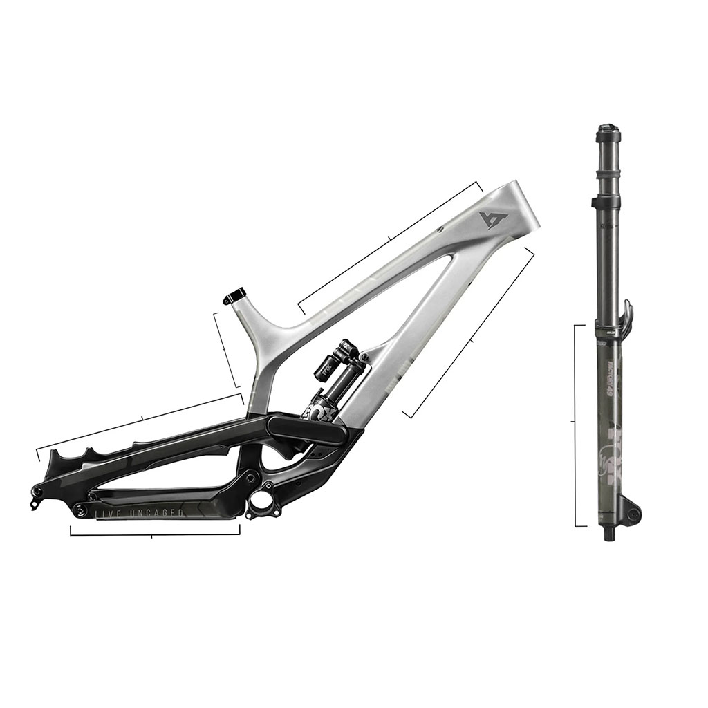 All Mountain Style Total Honeycomb Frame Guard, Clear/Silver - Imagen 3