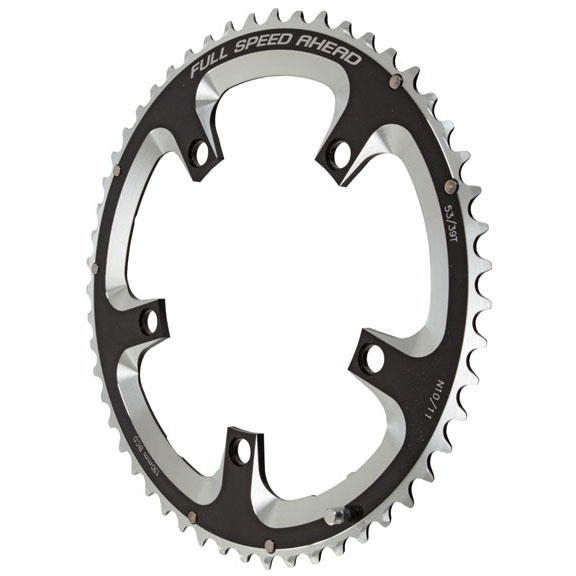 FSA Super Road Chainring, 130BCDx53T Blk N-10/11
