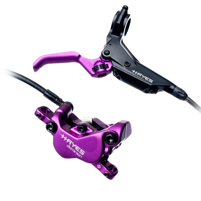 Hayes Brake Dominion A4 Disc Brake, Front/Rear Purple/Black