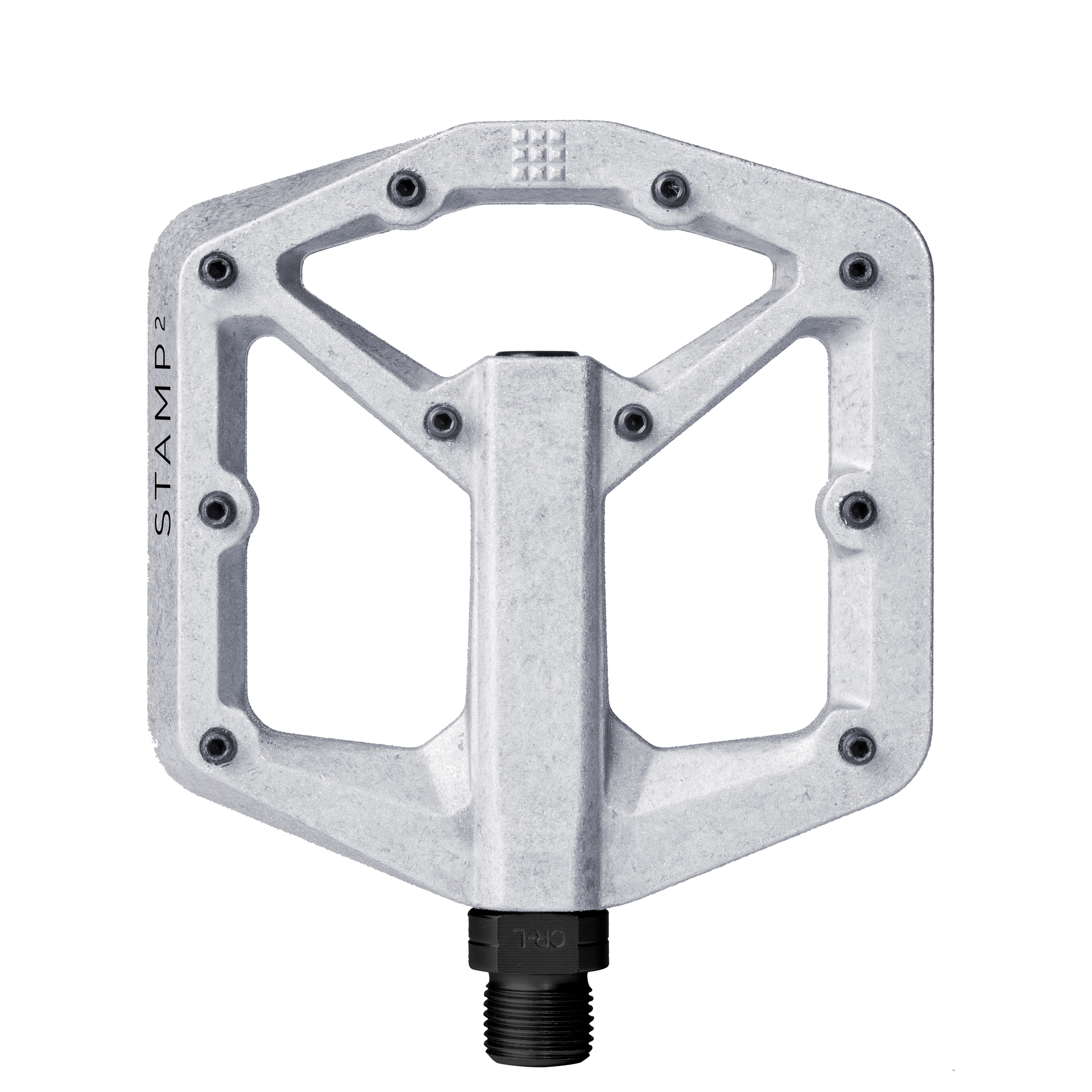 Crankbrothers Stamp 2 Small Platform Pedals, Raw Silver