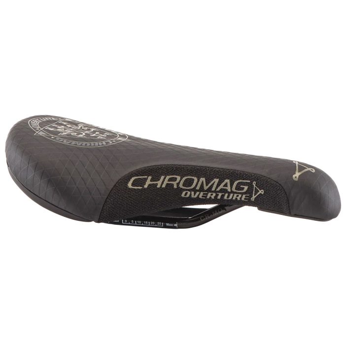 Chromag Overture Saddle, CrMo Rails - Black/Sand