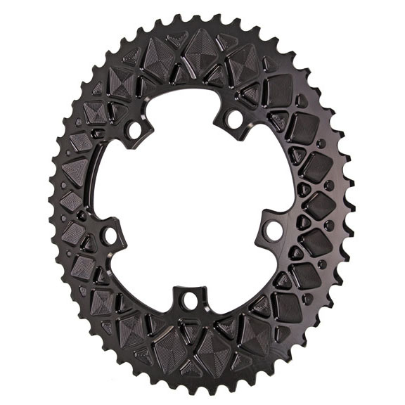 absoluteBLACK Premium Oval Road Chainring, 5x110BCD 50T - Blk NLS