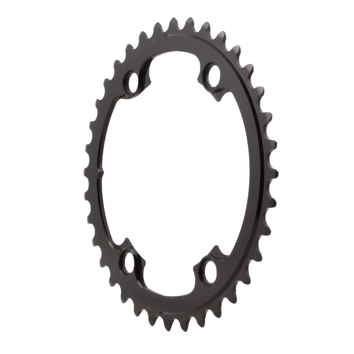 absoluteBLACK Round Chainring, 4x110BCD Shimano Asym 36T - Black