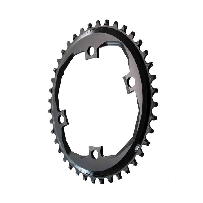 absoluteBLACK XT Asym 96BCD Round Chainring, 34T - Black  NLS