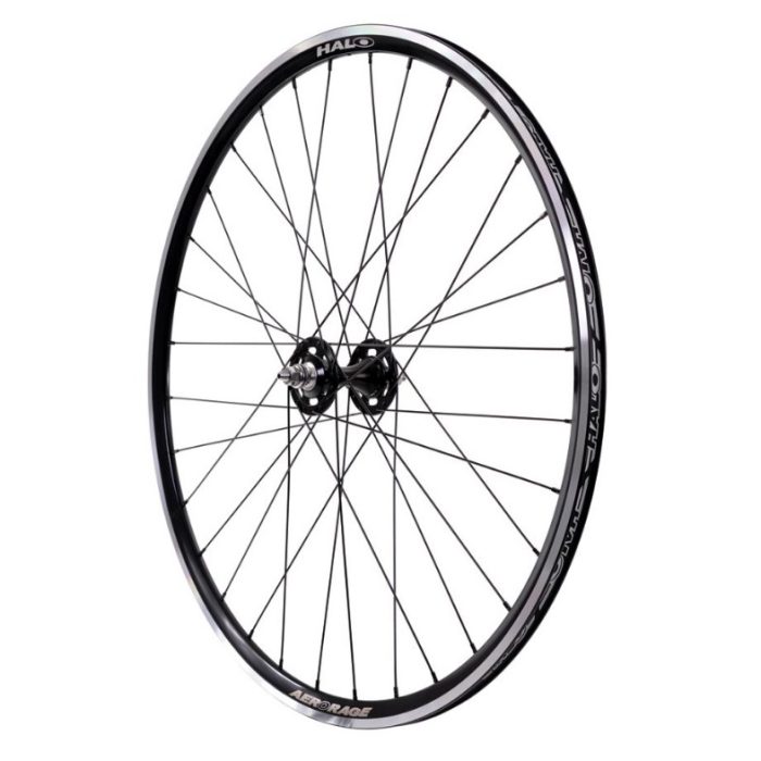 Halo Aero Rage Front Wheel, 32h, Black