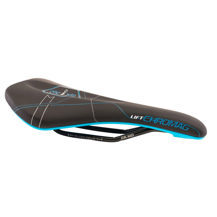 Chromag Lift Saddle, Synth Top, CrMo Rails - Black/Blue NLA