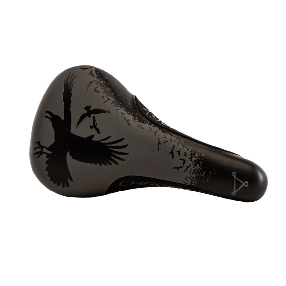 Chromag Overture LTD Saddle, CrMo Rails - Ravens