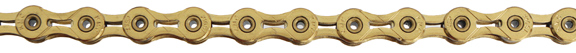 KMC X10SL Superlite 10sp Chain, Ti Gold