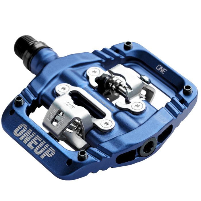 OneUp Components Clip Pedals, CrMo, Dark Blue