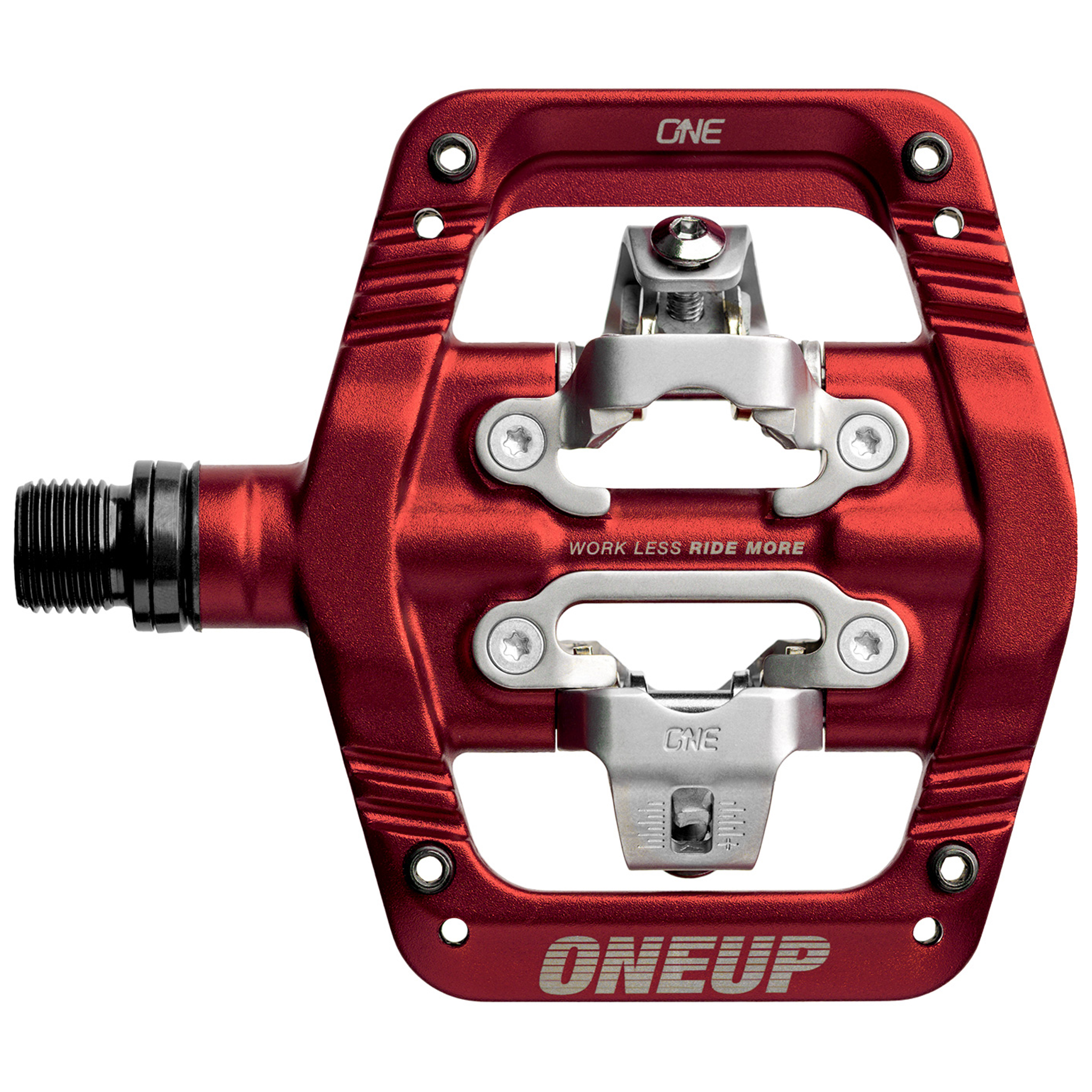 OneUp Components Clip Pedals, CrMo, Red - Imagen 2