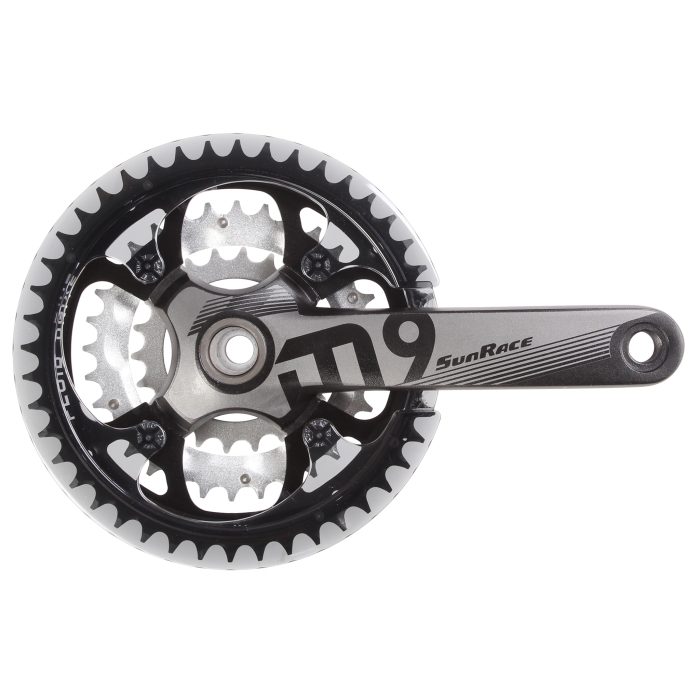 Sunrace FCM954 9sp Crankset, 22/32/44t 175mm Black