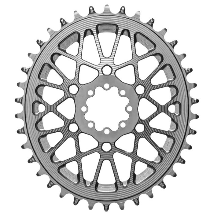 absoluteBLACK Oval Chainring, SRAM AXS Gravel, 46T - Titanium
