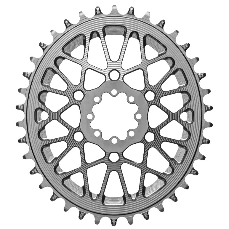 absoluteBLACK Oval Chainring, SRAM AXS Gravel, 42T - Titanium