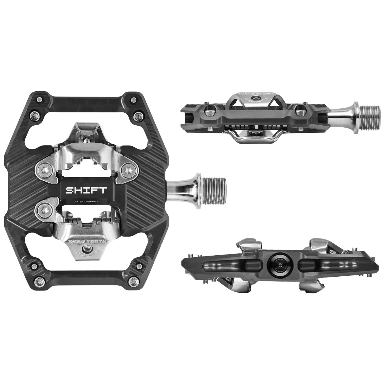 Wolf Tooth Components SHIFT Downhill Clipless Pedal, Black - Imagen 2